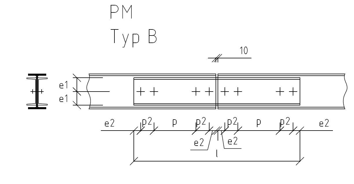 Steglaschen für biegesteife Pfettenstöße