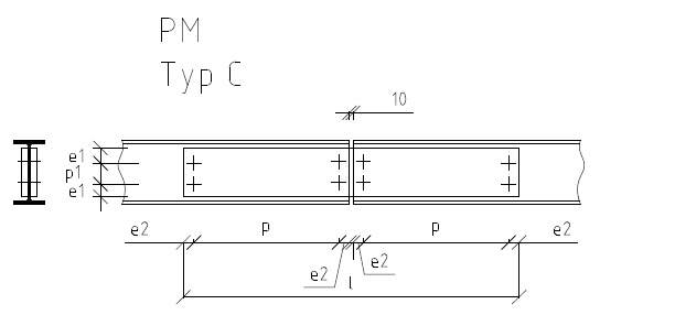 Steglaschen für biegesteife Pfettenstöße