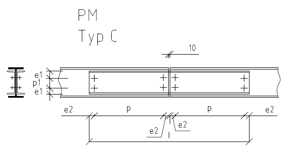 Steglaschen für biegesteife Pfettenstöße