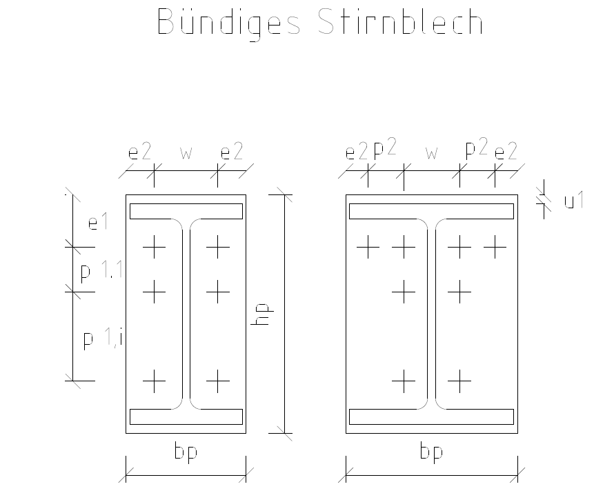 Stirnplatte IM-HEM 1000                   Material: S355 - vorgestrahlt in SA2,5
Ultraschallgeprüft - Raster 100
Z-Güte
APZ 3.1